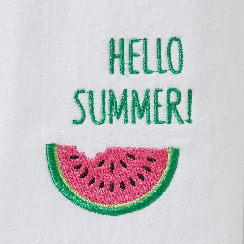 SKL HOME Hello Summer Hand Towel Set, White Small - Image 2